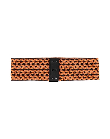 MISSONI High-waist belt Orange 73% Viscose, 13% Silk, 10% Calfskin, 4% Polyester