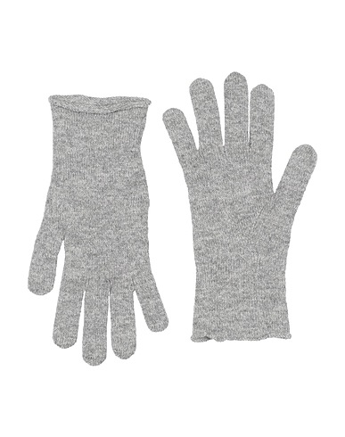 FABIANA FILIPPI Gloves Grey 75% Virgin Wool, 15% Silk, 10% Cashmere