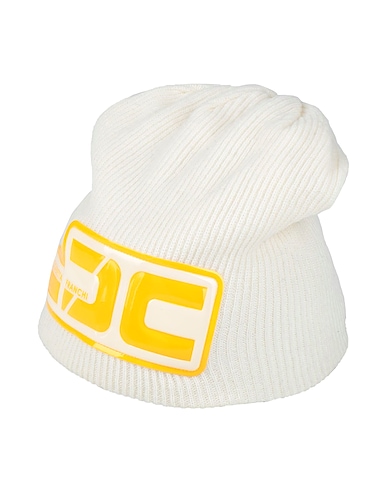 ELISABETTA FRANCHI Hat Cream 70% Wool, 30% Cashmere