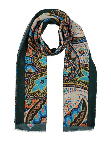 ROSI COLLECTION Schals und Foulards Dunkelgrün 100% Wolle, Modal, Kaschmir