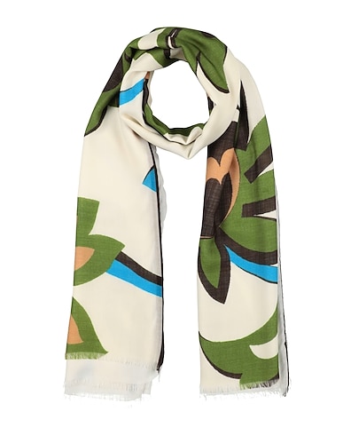 ROSI COLLECTION Scarves and foulards Off white 100% Wool, Modal, Cashmere