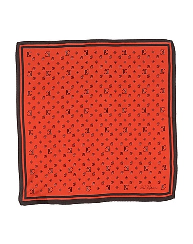 LES COPAINS Scarves and foulards Rust 100% Silk
