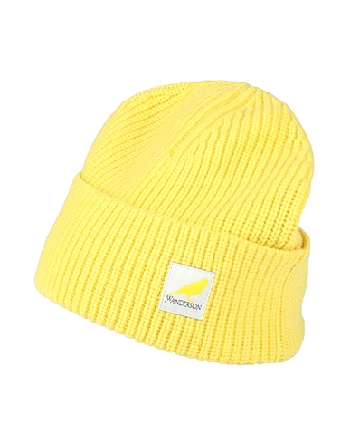 JW ANDERSON Mützen & Hüte Gelb 100% Lammwolle