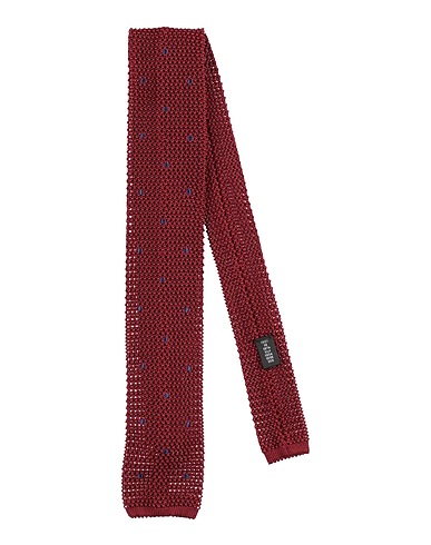 FIORIO Ties and bow ties Burgundy 100% Silk