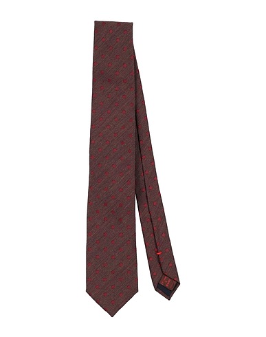 FIORIO ネクタイ＆ボウタイ ダークブラウン バージンウール 60% / シルク 40%