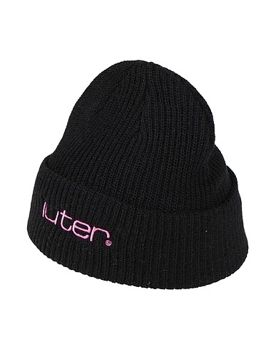 IUTER Cappello Nero 70% Acrilico, 30% Lana