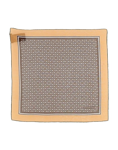 ZEGNA Scarves and foulards Chocolate brown 75% Cotton, 25% Silk