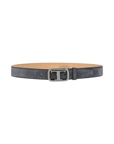 TOD'S Leather belt Charcoal Leather