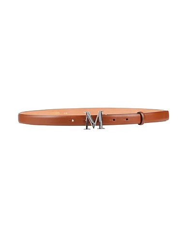 MAX MARA Cintura Sottile Marrone Pelle