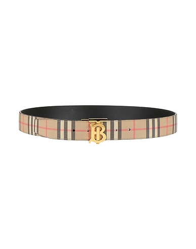 BURBERRY Stoffgürtel Beige 75% Thermoplastisches Polyurethan, 25% Baumwolle
