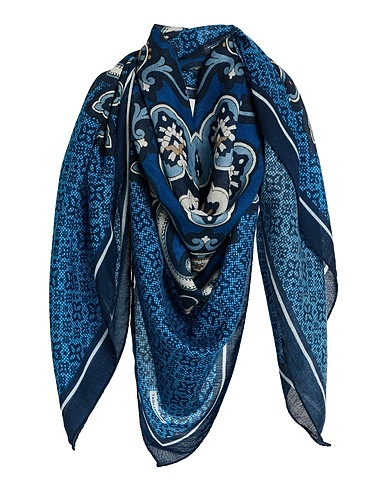 TAGLIATORE Scarves and foulards Midnight blue 100% Wool
