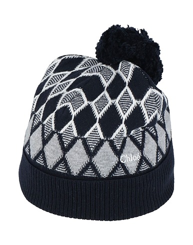 CHLOÉ Hat Midnight blue 90% Cotton, 10% Wool