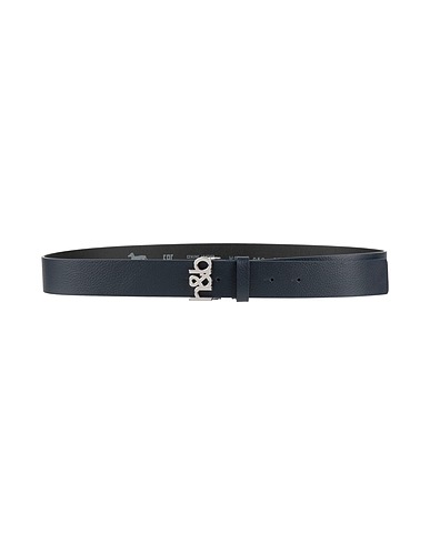 HARMONT & BLAINE Leather belt Midnight blue Leather