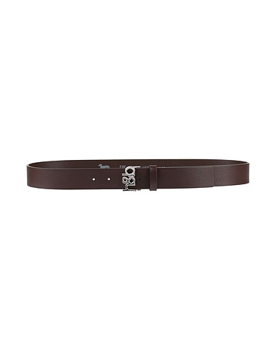 HARMONT & BLAINE Leather belt Dark brown Leather