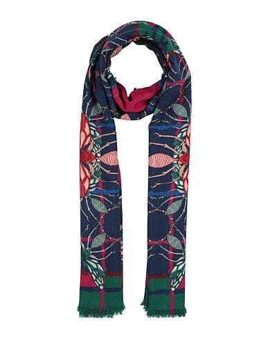FRANCO FERRARI Scarves and foulards Midnight blue 100% Wool