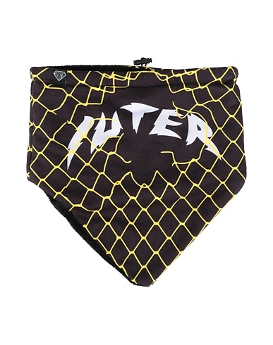 IUTER Scarves and foulards Black 75% Polyester, 25% Cotton