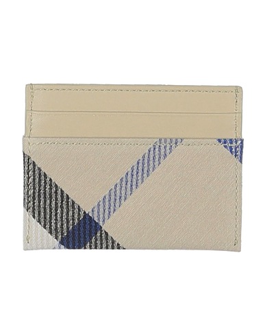 BURBERRY Small Leather Goods Beige Textile fibres, Leather