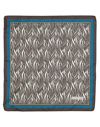 ZEGNA Scarves and foulards Dark brown 100% Silk