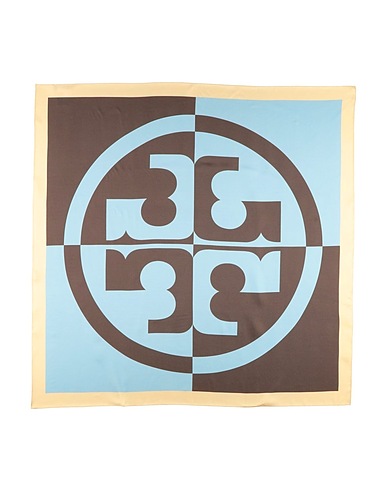 TORY BURCH Scarves and foulards Sky blue 100% Silk
