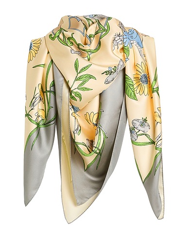 TORY BURCH Scarves and foulards Ivory 100% Silk
