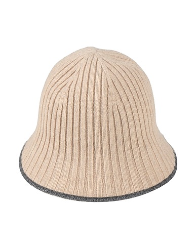 BRUNELLO CUCINELLI Hat Beige 40% Polyamide, 38% Virgin Wool, 18% Cashmere, 4% Silk
