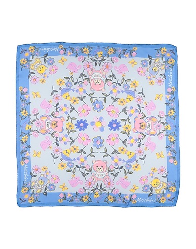 MOSCHINO Scarves and foulards Sky blue 100% Silk