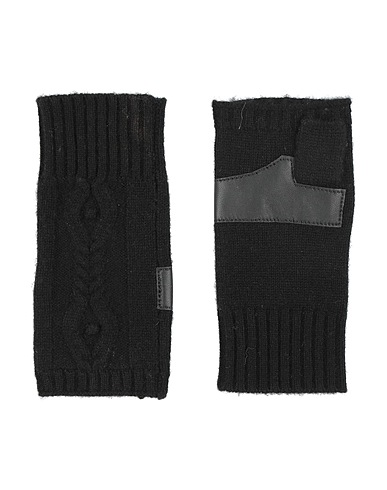 MAX & MOI Gloves Black 70% Merino Wool, 30% Cashmere, Lambskin