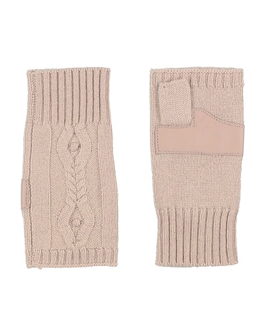 MAX & MOI Gloves Taupe 70% Merino Wool, 30% Cashmere, Lambskin