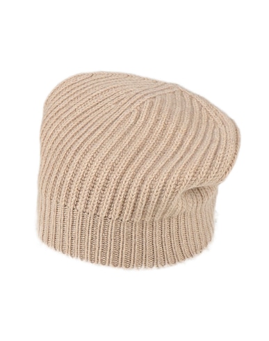 ARAGONA Cappello Sabbia 100% Cachemire