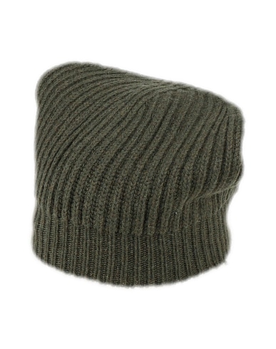 ARAGONA Cappello Verde militare 100% Cachemire