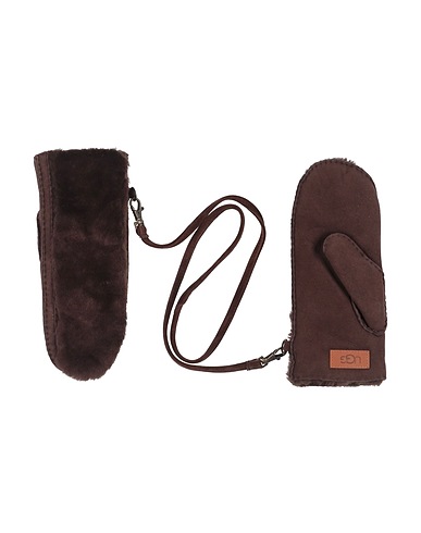 UGG Guantes Marrón chocolate Piel de oveja, Borrego