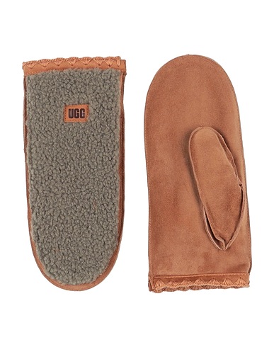 UGG Gloves Khaki Leather