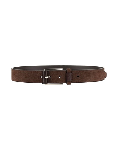 LIU •JO MAN Leather belt Dark brown Leather