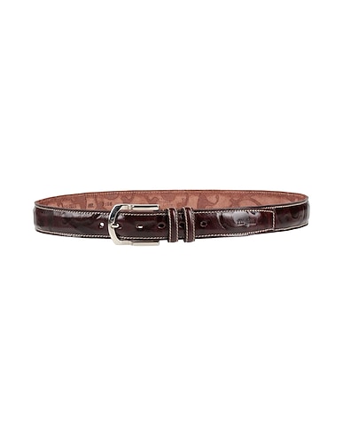 PAL ZILERI Leather belt Dark brown Leather