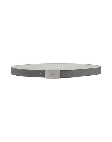 LIU •JO MAN Leather belt Grey Leather