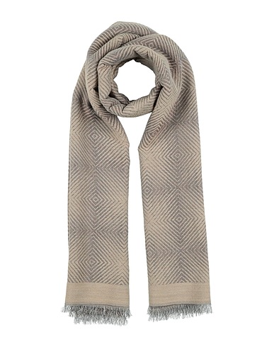 EMPORIO ARMANI Scarves and foulards Beige 55% Acrylic, 19% Synthetic fibers, 15% Modal, 7% Wool, 4% Alpaca wool