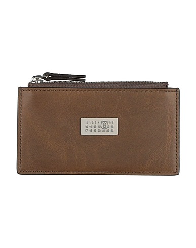 MM6 MAISON MARGIELA Small Leather Goods Dark brown 100% Cow leather