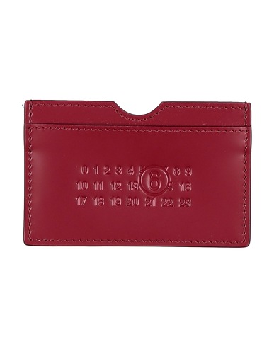 MM6 MAISON MARGIELA PICCOLA PELLETTERIA Bordeaux 100% Pelle di bovino