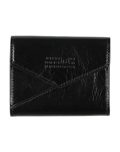 MM6 MAISON MARGIELA Wallet Black 100% Cow leather