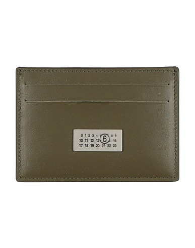MM6 MAISON MARGIELA Small Leather Goods Military green 100% Cow leather