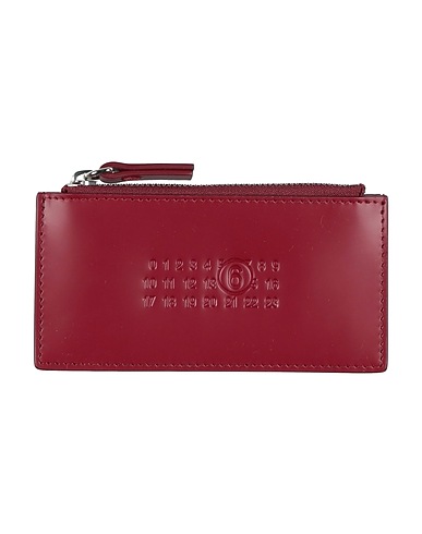 MM6 MAISON MARGIELA Small Leather Goods Burgundy 100% Cow leather