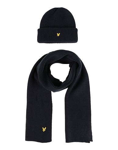 LYLE & SCOTT Accessories sets Midnight blue 50% Viscose, 30% Polyester, 20% Polyamide
