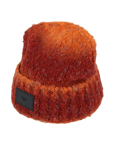 EMPORIO ARMANI Hat Rust 62% Acetate, 26% Wool, 12% Polyamide