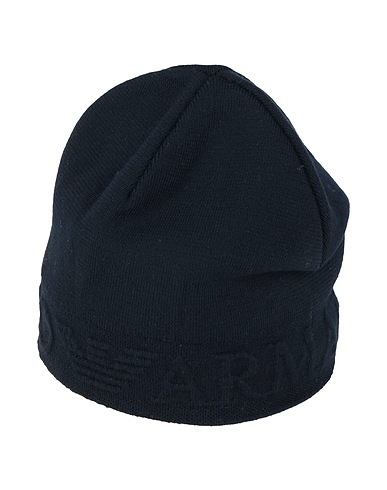 EMPORIO ARMANI Hat Midnight blue 50% Wool, 50% Acrylic