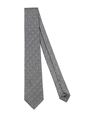 EMPORIO ARMANI Ties and bow ties Charcoal 100% Silk