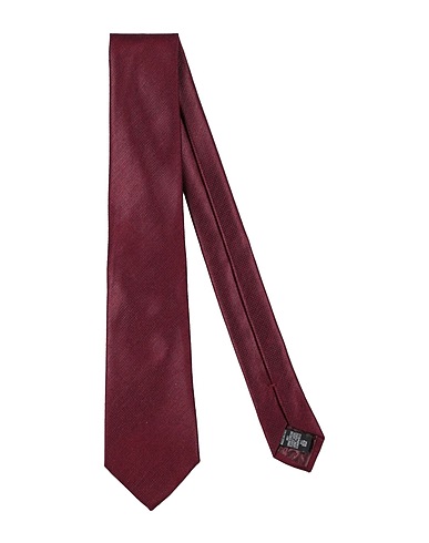EMPORIO ARMANI Ties and bow ties Burgundy 69% Virgin Wool, 31% Silk