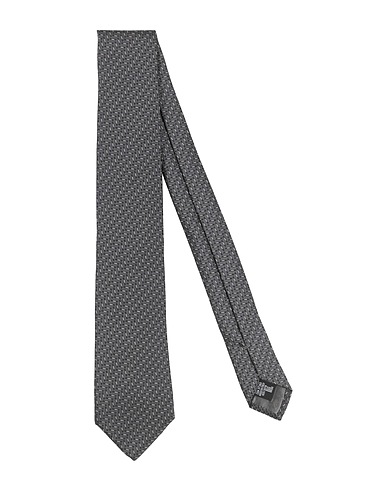 EMPORIO ARMANI Ties and bow ties Charcoal 100% Silk
