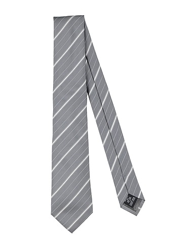 EMPORIO ARMANI Ties and bow ties Grey 94% Silk, 4% Viscose, 2% Polyester