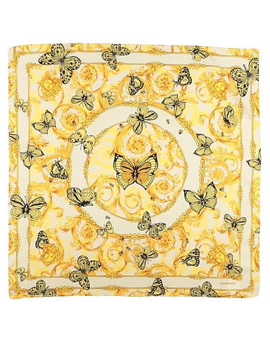 VERSACE Scarves and foulards Yellow 100% Silk