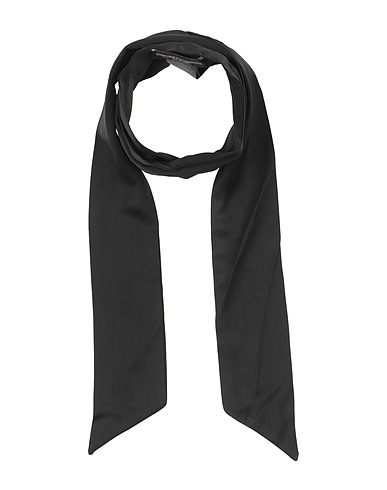 EMPORIO ARMANI Scarves and foulards Black 60% Polyester, 40% Viscose